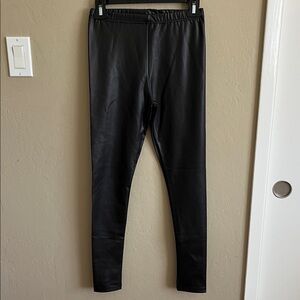 Korean Faux Leather Leggings